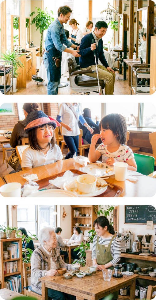 いろんな人がお店を利用している写真2